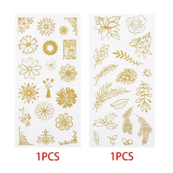 Transparent Cat Wishes Decor Stickers Resin Filler Kit for DIY Craft and Jewelry Making (Flower Plant)