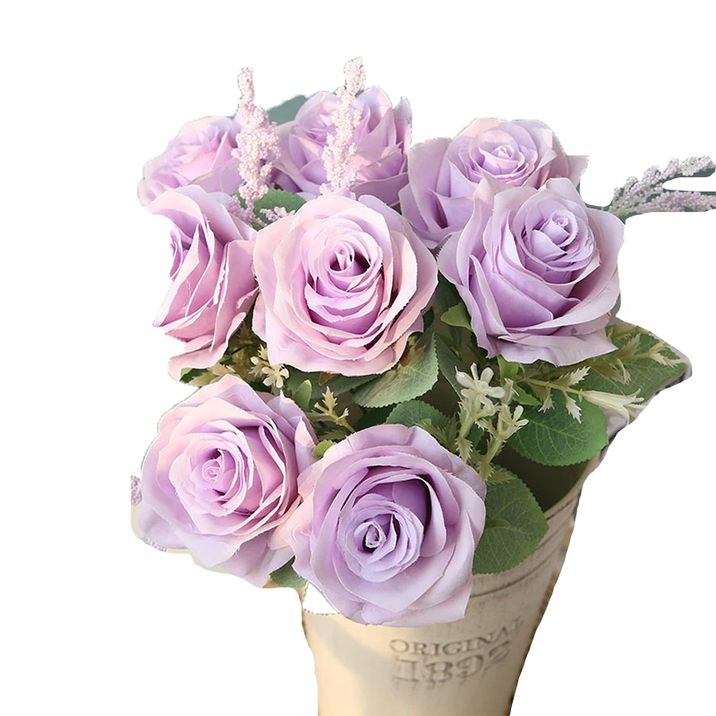 Elegant Rose Bouquet: Artificial Floral Arrangement for Weddings, Parties, and Home Decor