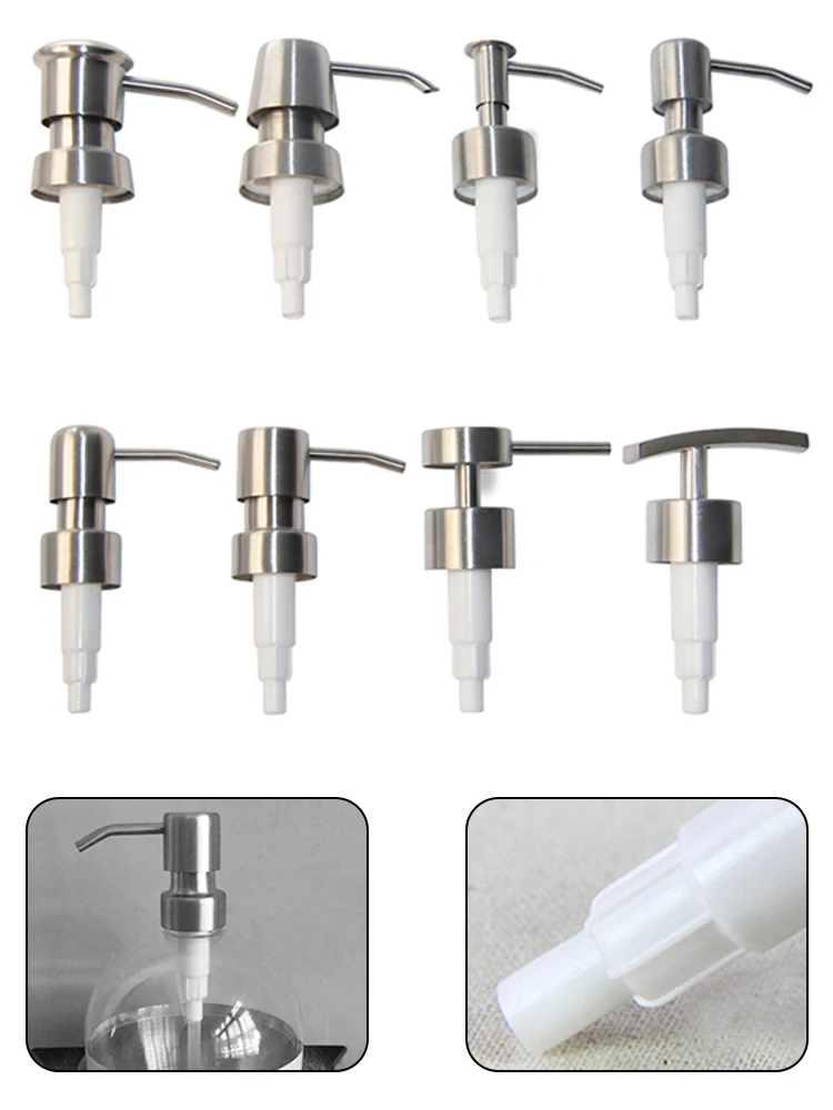 Lotion Bottle Dispenser Soap Dispenser Press Head 304 Stainless Steel for Shampoo Shower Gel 88x62mm Bathroom Accessories soap dispenser,soap pump,soap dispenser head,wall mounted dispenser,shower dispenser