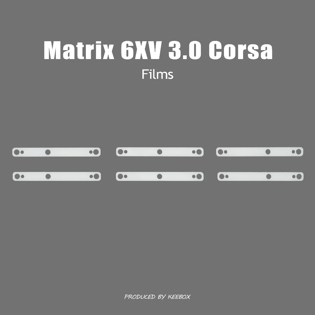 Keebox Matrix Corsa 6xv PC PP POM FR4 ALU 탄소 포지셔닝 플레이트 키보드 키트 PCB 장착 기계식 키보드 맞춤형 플레이트