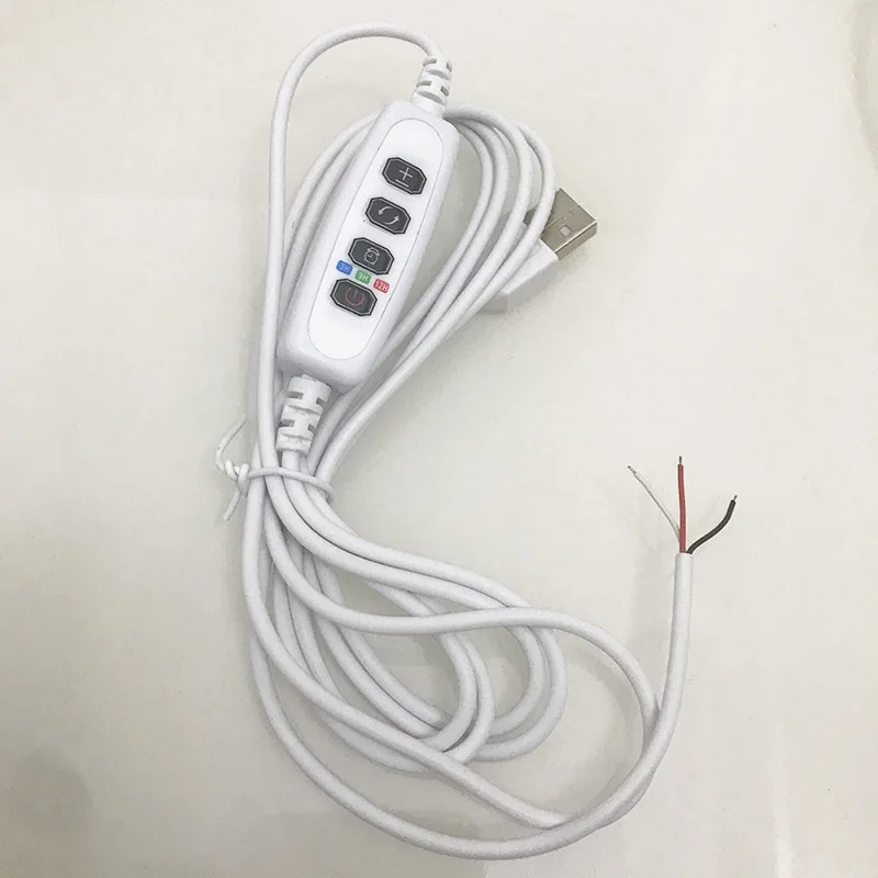 1Pcs DC 5V USB clamp Plant Light Timing Control Cable Switch Line Plant Growth Light Live Broadcast Fill Control wire