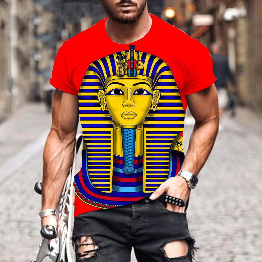 Summer Ancient Indian God 3D Print T-Shirts Streetwear Men Fashion Oversized O-Neck Short Sleeved T Shirt Tees Tops Clothing