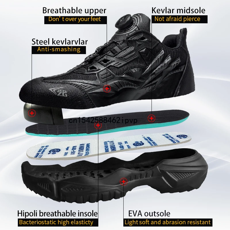 Safety Shoes Work Sneakers Industrial Boots for Men