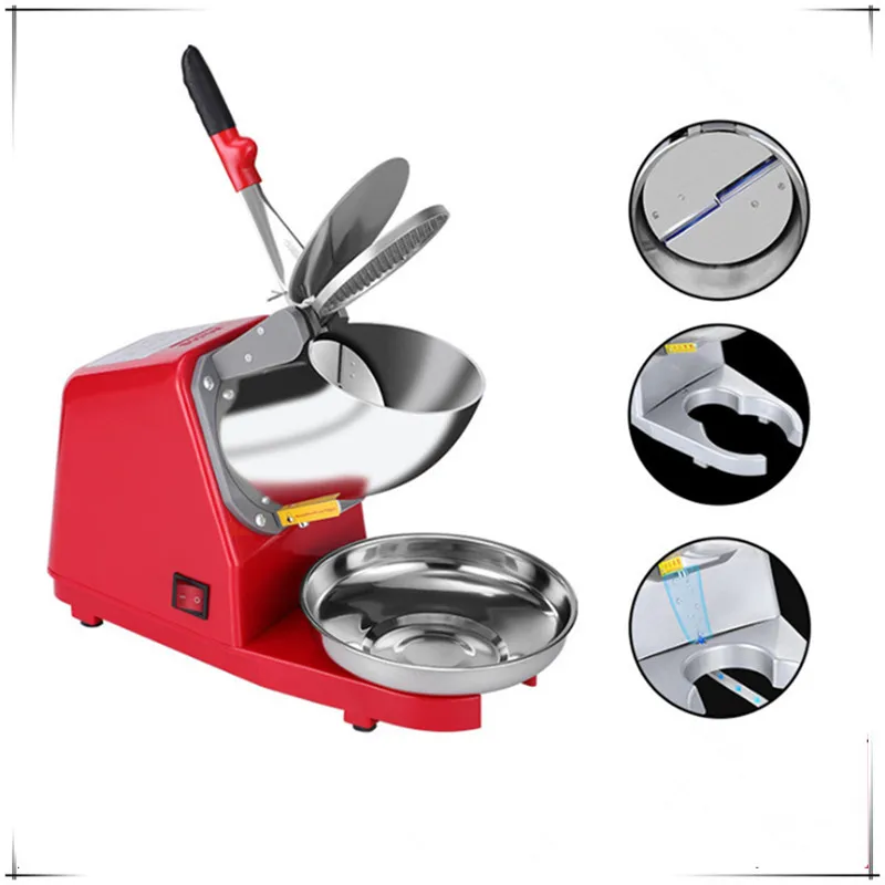 Ice Crusher Commercial stall home small ice machine automatic milk tea shop smoothie machine continuous ice Ice breaker