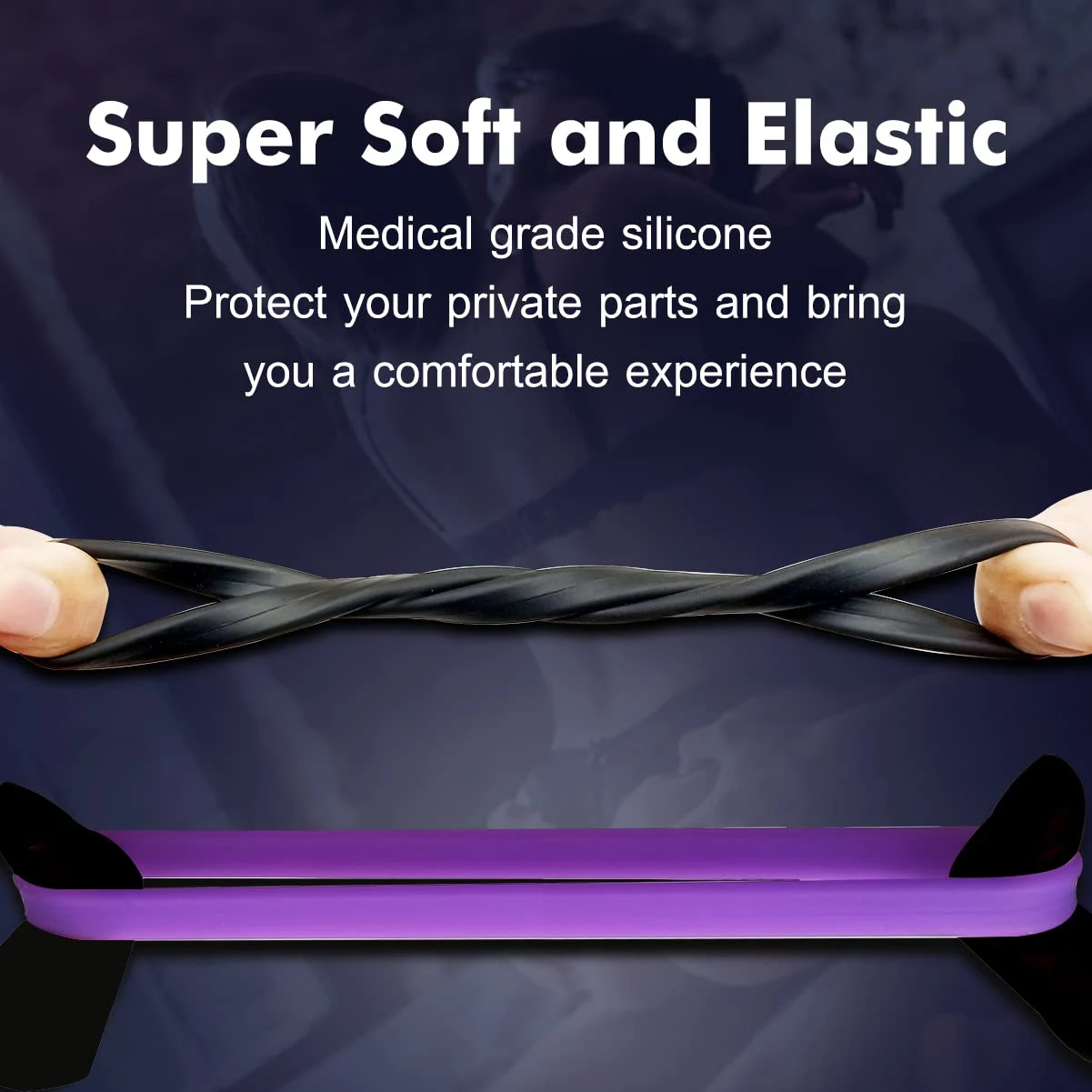 Penis Ring Delay Ejaculation Silicone Reusable Semen Cock Rings on for Men Enlargement Sex Toys For Men Couple Rings 3pcs/set