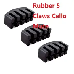 Accordeur muet pour violoncelle, 5 griffes, silencieux, son, atténuation, Instrument de musique, accessoire de pratique en caoutchouc 