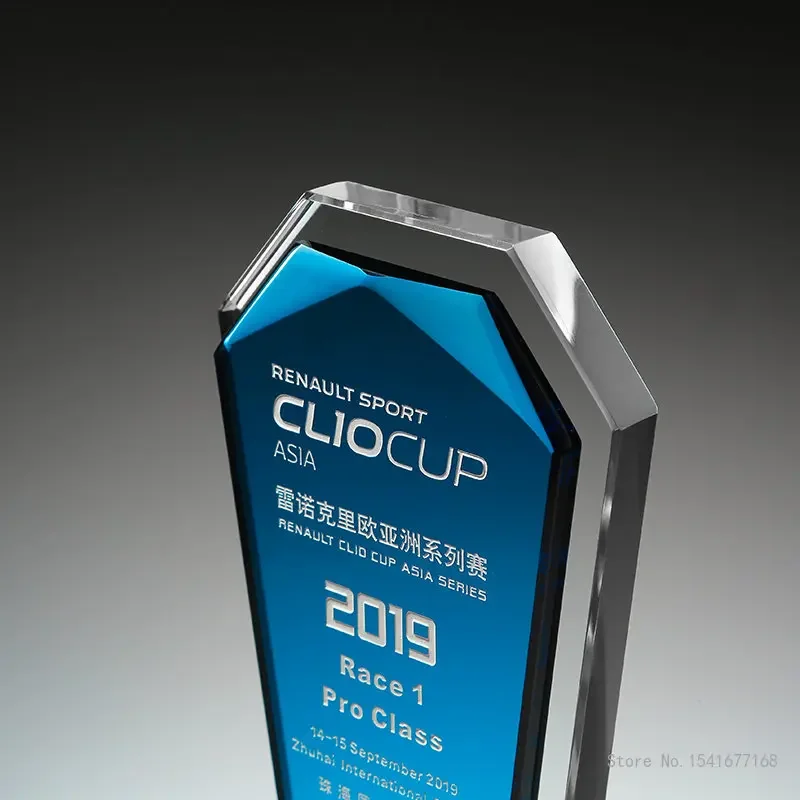 Customized Crystal Trophy, Custom Bubble, High Grade Excellent Company Annual Meeting Award, Lettered Glass Home Decoration, 1Pc