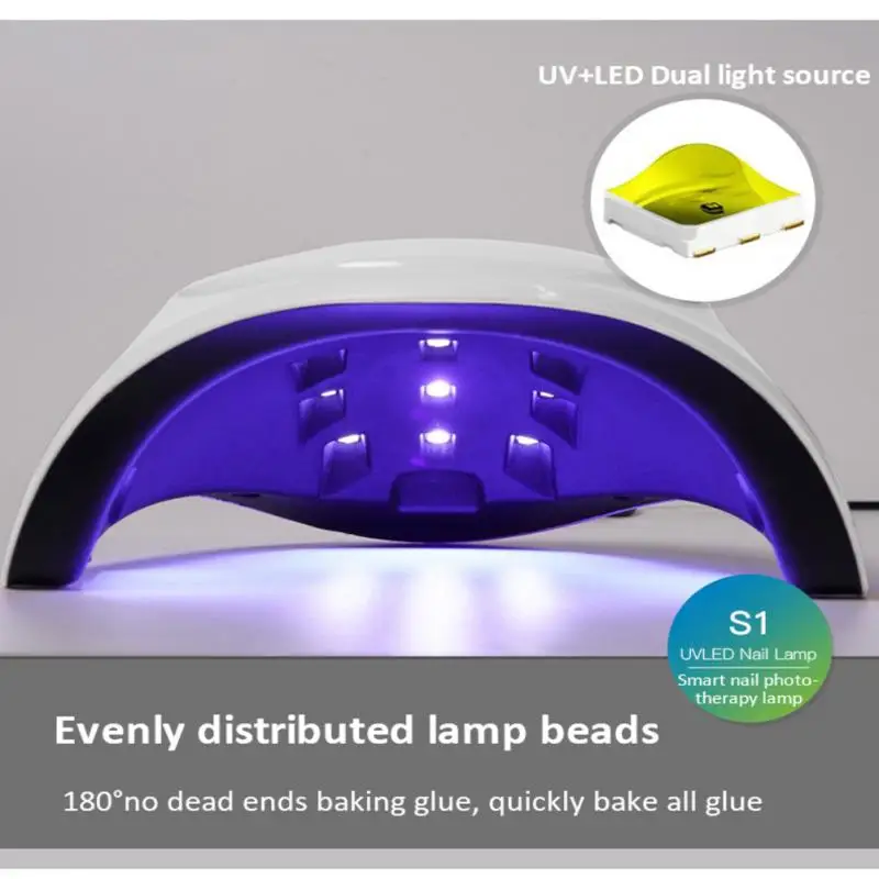45W UV 네일 건조기 램프 (자동 센서 포함) 15 UV LED 라이트 모든 젤 60s 120s 전문 매니큐어 페디큐어 네일 장비, 전문 매니큐어 페디큐어 네일 장비