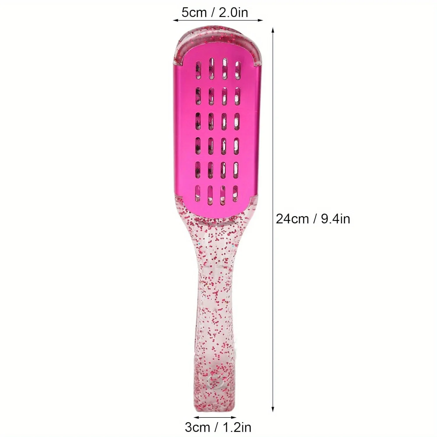 Professional Hairdressing Hair Straightener - Double Nylon Brush V-Shape Styling Comb