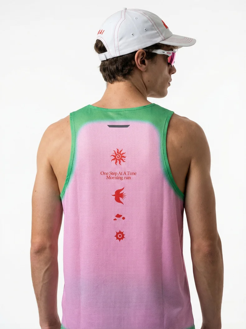 Men's Lightweight Quick-Dry Moisture-Wicking Breathable Mesh Athletic Vest for Running & Gym