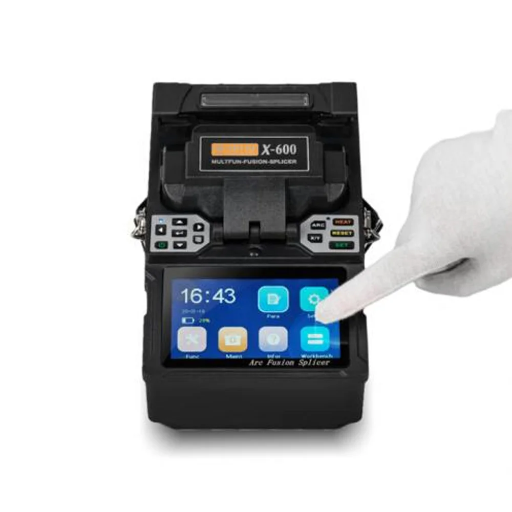 FTTH Splicing Equipment Shinho X-600 Optical Fiber Fusion Splicer Optic Fiber Cable Automatic Welding Machine