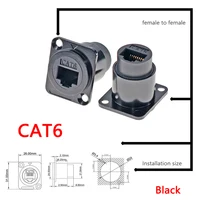 1pc Metal D Type Module RJ45 CAT6&USB 2.0/3.0&Type C&HDMI-Jack Socket Through Network Panel Mounting Electronic Connector - Image 2