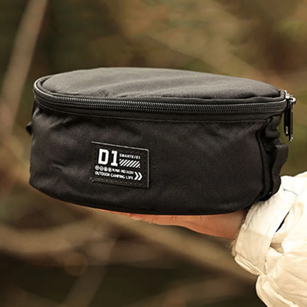 Oxford Cloth Sierra Cup Carrier Bags Portable Sierra Bowl Pouch Handheld Zipper Tableware Protection for Camping Picnic Barbeque