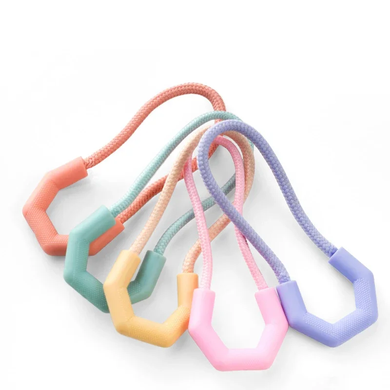 10pcsPVCZipperPullersPlasticCordSliderPullerClipHighquality