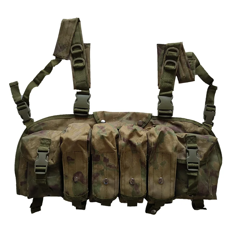 

FG atacs Camouflage AK 47 Magazine Pouch Carrier Military Hunting Gear Chest Rig Molle Tactical Airsoft Ammo Chest Rig Equipment