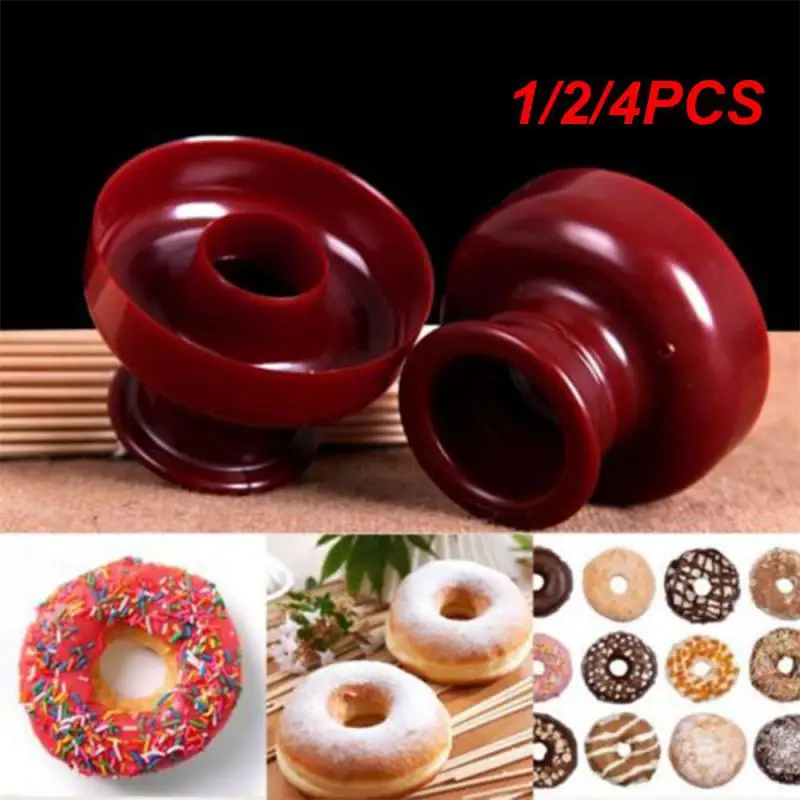 1/2/4Pcs Donut Cutter Maker Form Per Ciambelle Cookie Cake Bakery Mold Per Pane Dessert Round Flower Shaped Kitchen Tools Device