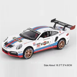 Die - Cast 1:32 Scale Porsche Supercar Toy with Light and Sound (Blue)