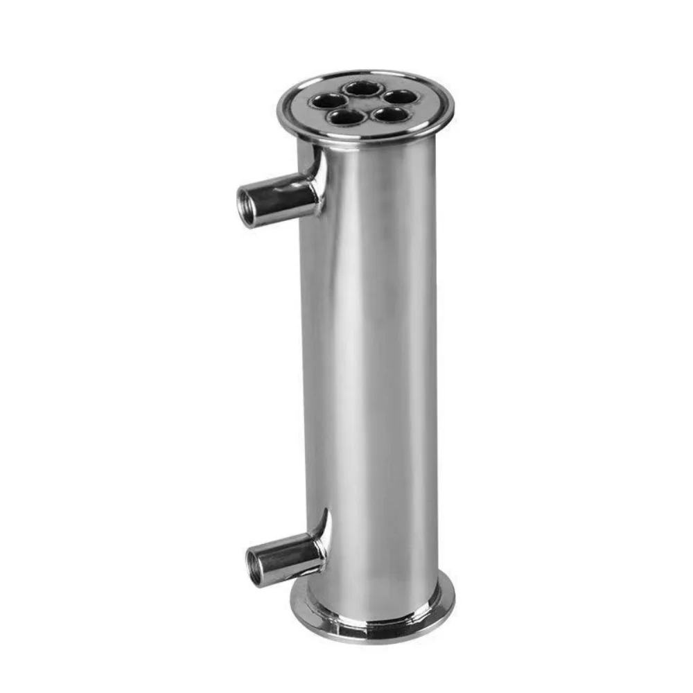 Tri-clamp Dephlegmator/Distillation Condenser With 1/4" Female Thread Reflux Homebrew Accessories 1.5" OD50.5mm Lenght 400mm