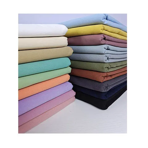 Denim Fabric By The Meter for Sewing Jeans Clothing Coats Dresses Thickened Colored Twill Cotton Handmade Cloth Plain Black Blue cotton fabric