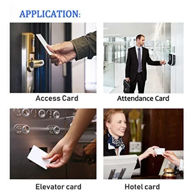 5Pcs Changeable UID Smart Card Rewritable 13.56MHz RFID PVC Blank Card for 1K S50 Door Access Control Block 0 Sector 4