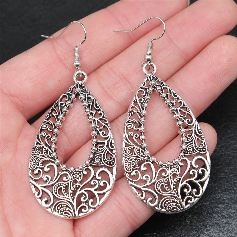 Fashion Handmade Simple Design Antique Silver Color Vintage Water