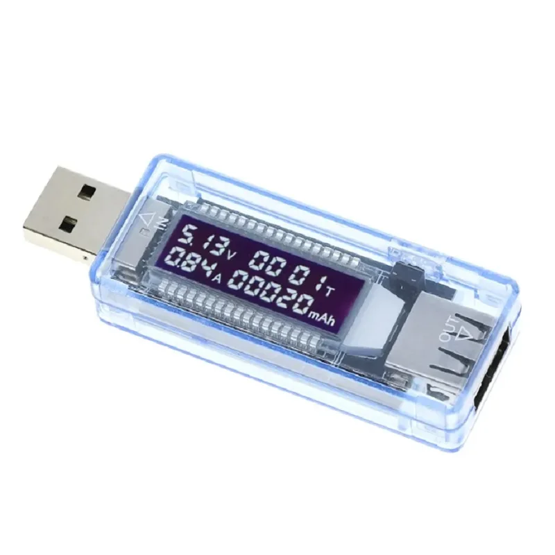 USB 충전기 용량 전류 전압 용량 테스터, 계량기 모바일 전원 감지기 배터리 테스트