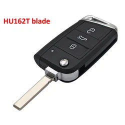 Ecusells Car Remote Key Shell Case with Blade for Popular Vehicle Models (HU162T Blade)