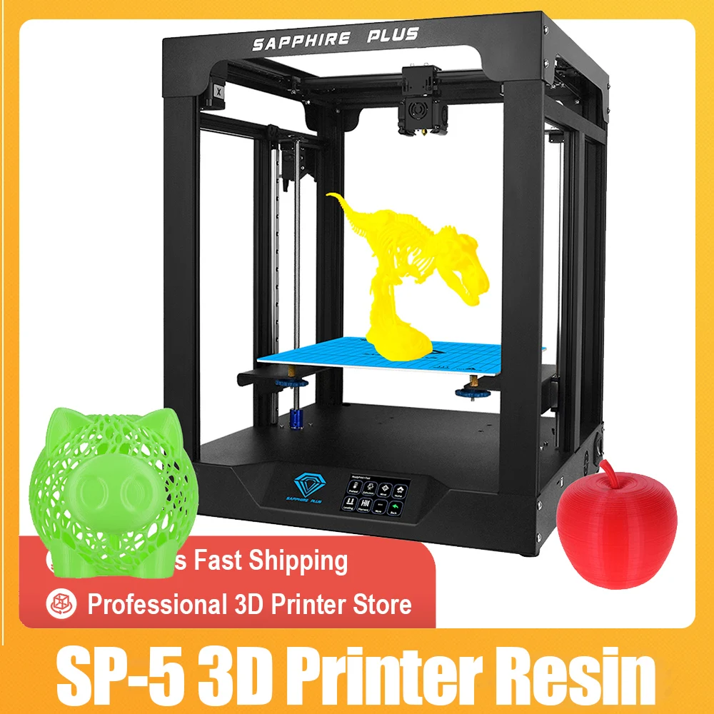 High Precision 3D Printer 3d 3д принтер SP-5 DIY Kit Print Size 300*300*330mm Silen TMC2225 PEI FDM Dual Z Axis |
