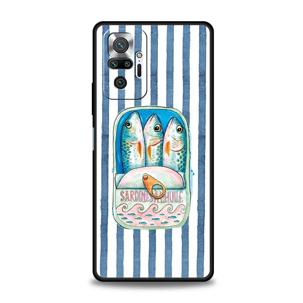 Fashionable Sardine Fish Design Soft Phone Case Cover