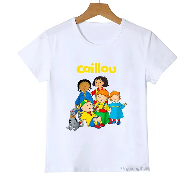 T-shirt de manga curta para menino e menina, top de manga curta com desenho  animado