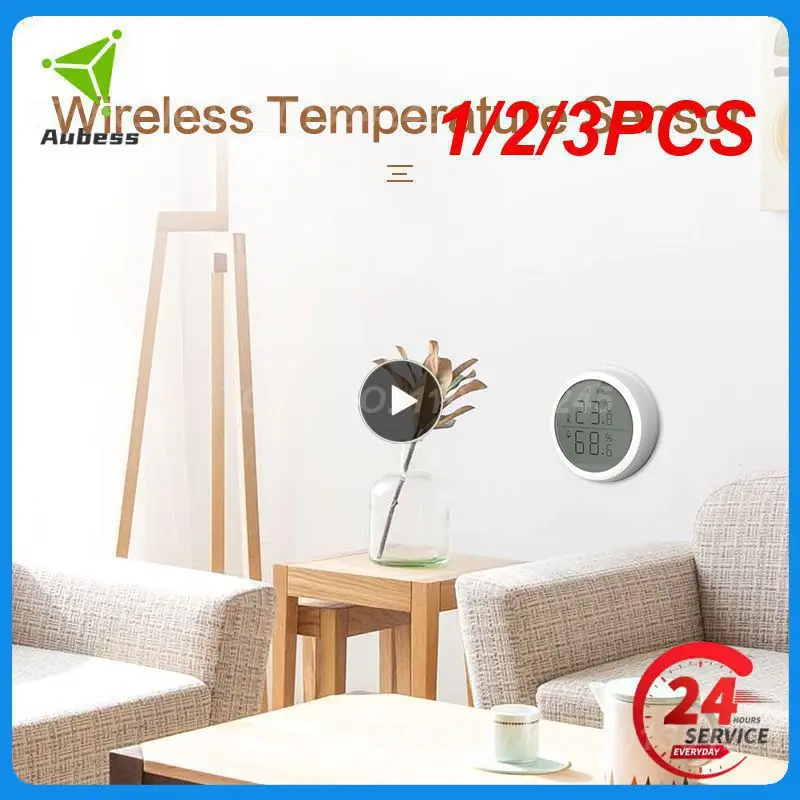 

1/2/3PCS Tuya Smart Temperature and Humidity Sensor Smart Life APP Control Indoor Humidity Detector Works with