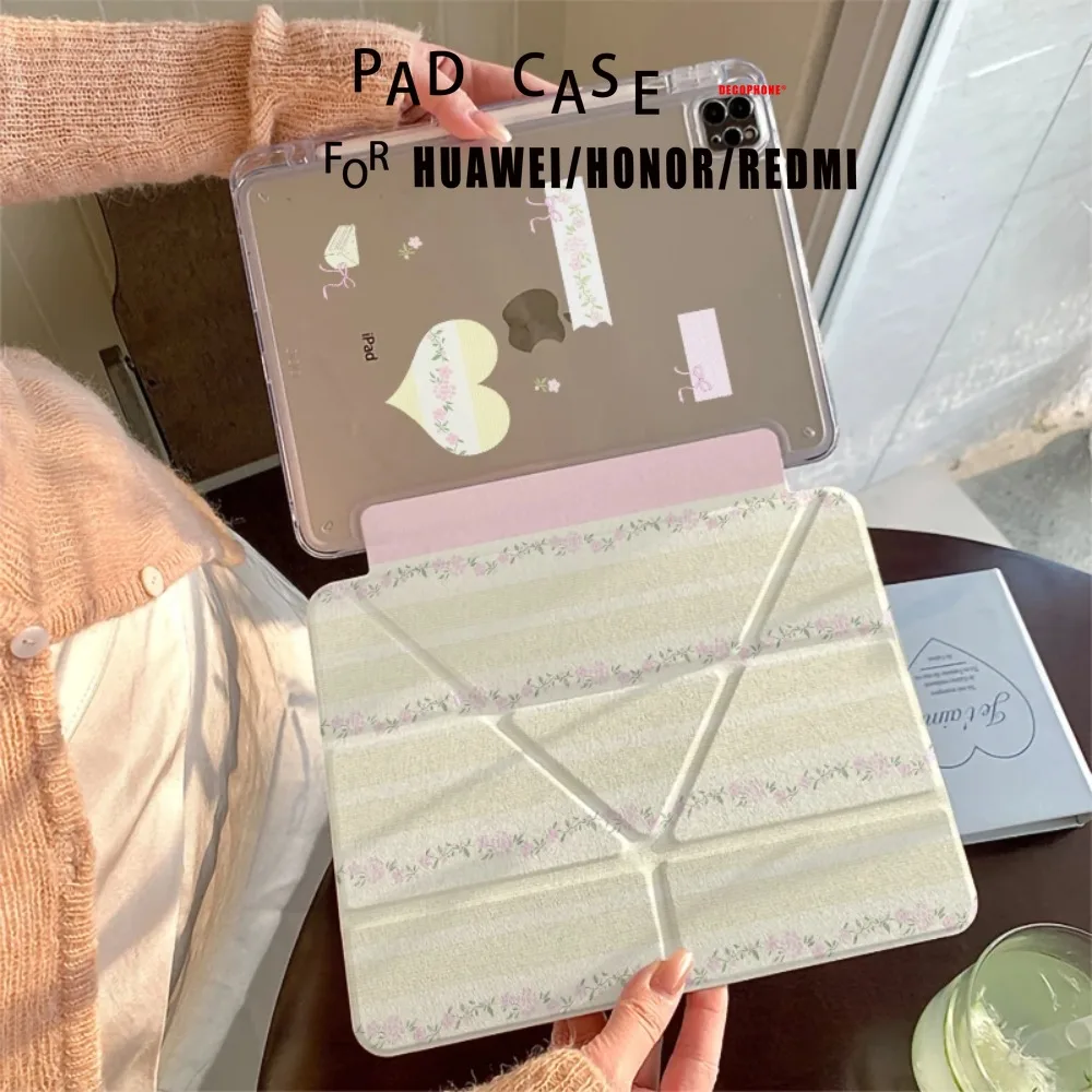 Ins Yellow Flower Foldable Tablet Case