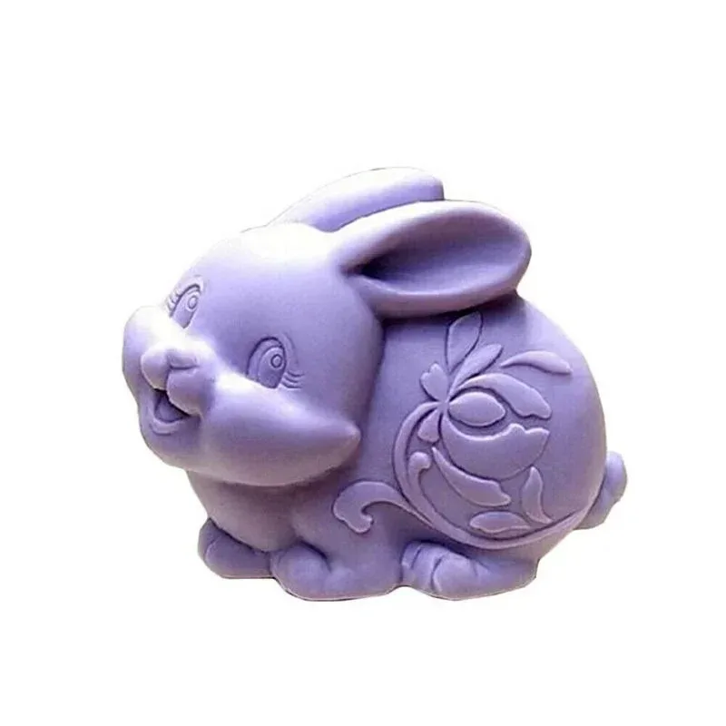 Cartoon Easter Rabbit Silicone Mold DIY Handmade Soap Mold Rabbit Aromatherapy Candle Kitchen Baking Cake Decoration
