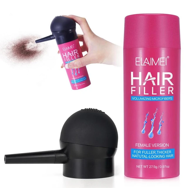 Spray Cheveux Poudre Cheveux Construction Fibres Soins Capillaires Pour  Femmes Hommes - 0.97 Oz