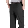 High Waist Men's Suit Pants High Quality Summer Straight Business Autumn Dress Formal Pants Big Size Classic Trousers YYQWSJ 2