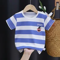 2025 coton enfants haut pour l'été 0-4Y bébé vêtements dessin animé ours graphique t-shirts garçons portent des t-shirts enfants filles vêtements coréen 5
