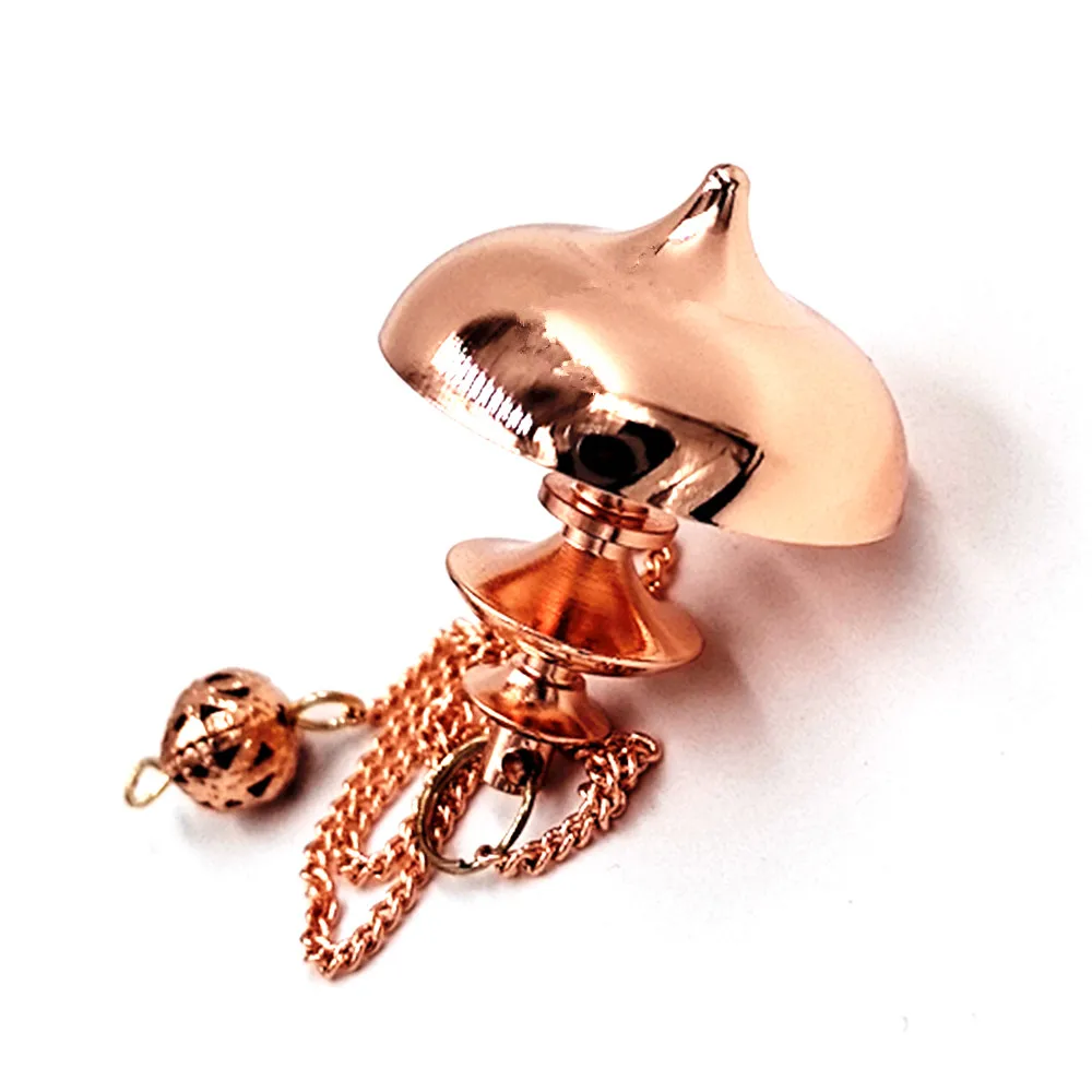 SongLong Healing Brass Metal Pendulums for Divination, High Energy Pendulo de Mesa Meditation Pendulum, Cone Pendulum 4