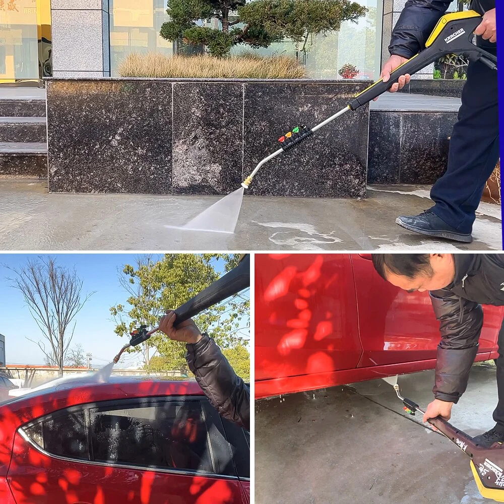 Car Washer Metal Jet Lance Nozzle Water Spray Lance Spear Quick Jet Tips Rotating Turbo Nozzle for Karcher K High Presure Washer pressure washer nozzle,water gun nozzle