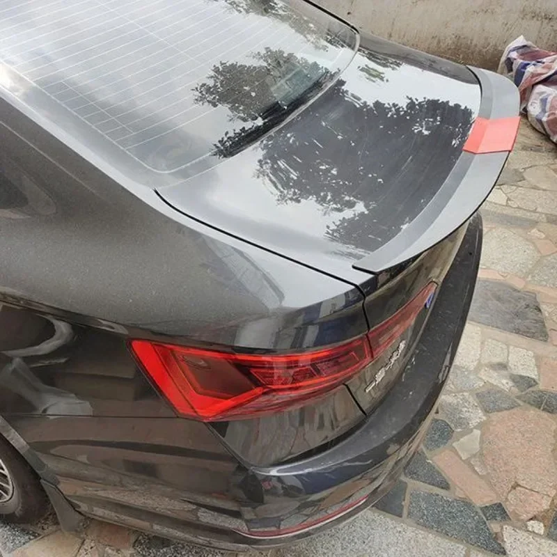 Spoiler universale per auto Spoiler per ala posteriore in ABS a 3 sezioni senza perforazione 115-125 Cm Spoiler sportivo decorativo regolabile ala superiore - immagine 3
