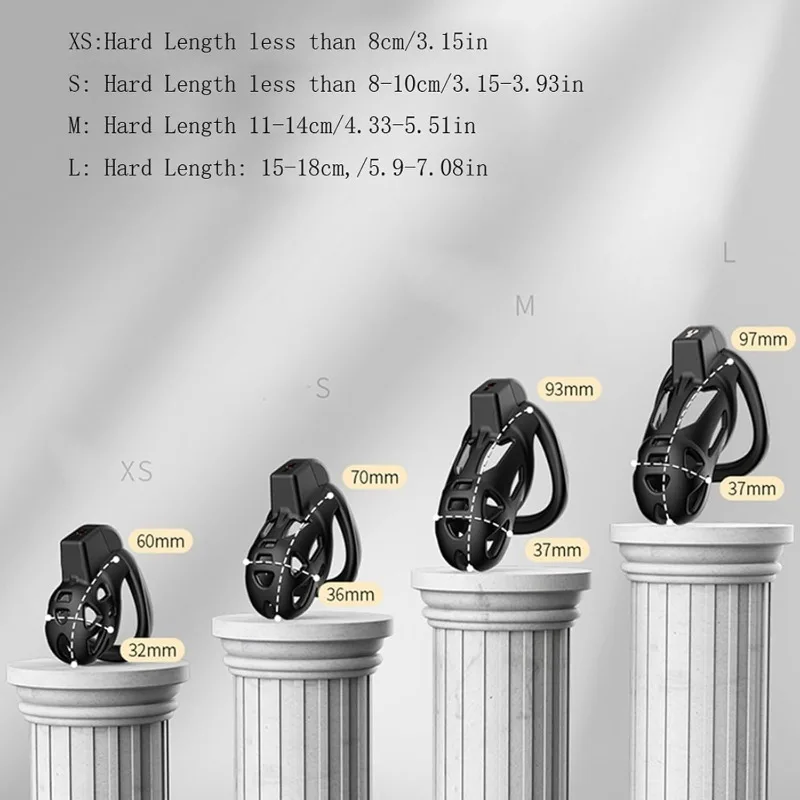 Male Penis Lock Chastity Cage with Lock 4 Different Sizes of Male Chastity Cage Device Cock Ring Penis Fetish Restrain Sex Toy penis chastity cage chastity lock sex toy penis cock ring male female sex toy
