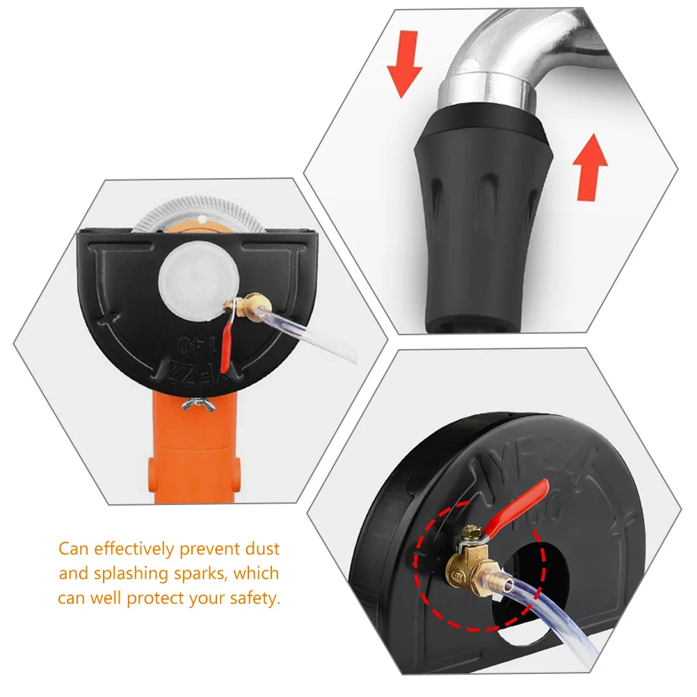 Angle Grinder Guard Grinding Wheels Protector Electric Safety Water Outlet Dust Shroud Dust-proof Cover Slotting