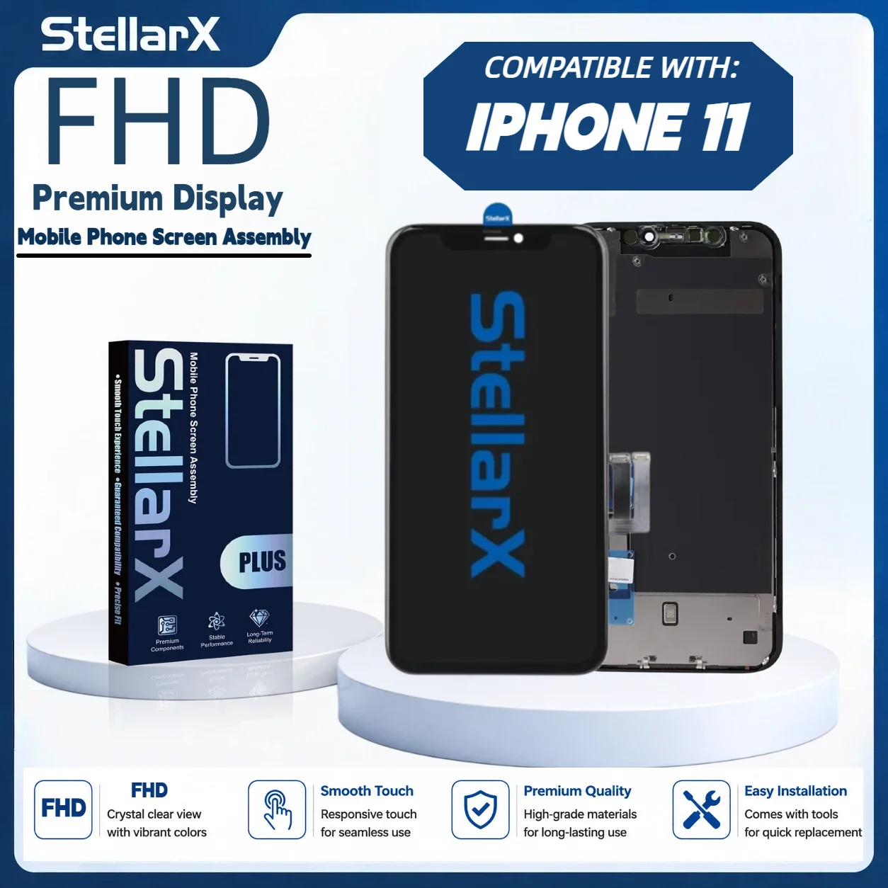 StellarX FHD High Color Gamut Screen Replacement Display