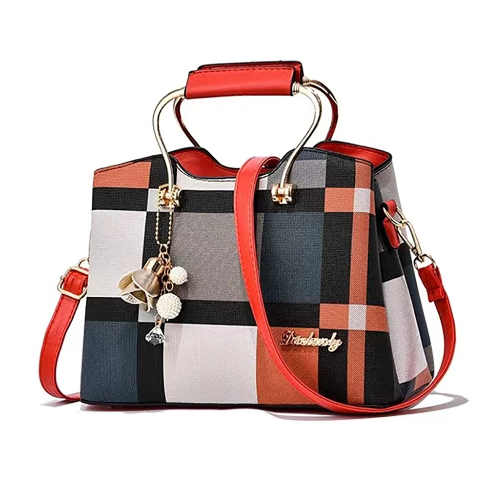 Women Faux Leather Shoulder Bag Fashion Handbag Adjustable Strap Top Handle Large Capacity Insider Bags Tote
