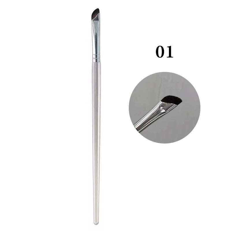 Professional Ultra Fine Angled Eyeliner Brush For Precise Makeup_voghion.com