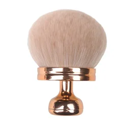 Extra Large Vegan Bristle Kabuki Brush for Blending and Applying Self Tanner and Foundation (B Rose Golden)