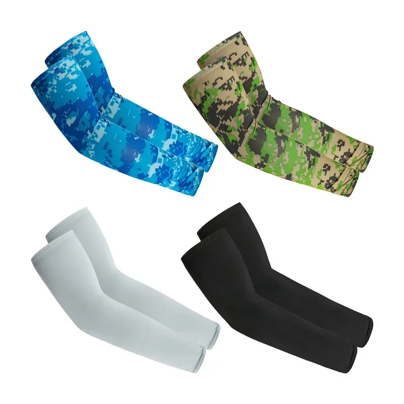 Cooling Arm Sleeves Cover Sports Running UV Sun Protection Outdoor Men Fishing Cycling Sleeves for Hide Tattoos