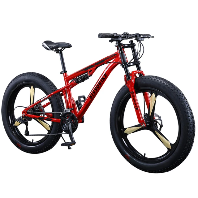 Bicicleta de Montaña de 24 pulgadas, bici de cola suave con amortiguación,  velocidad Variable, freno de disco doble, Mtb Bycycle para hombre -  AliExpress