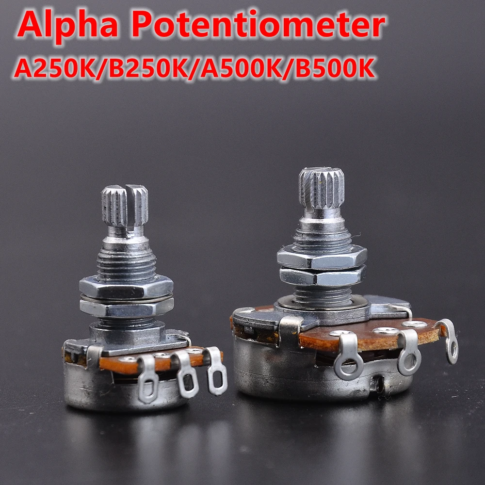 A250K/B250K/A500K/B500K Alpha Potentiometer(POT) For Electric Guitar/Bass