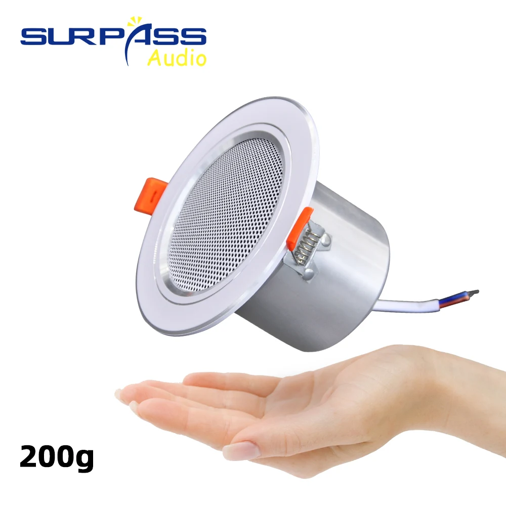 US $14.94 - 56.91 8Ohm 10W Bathroom Ceiling Speaker Background Music System Moisture-proof Aluminum Can Fashion In-ceiling Speaker Sound Quality