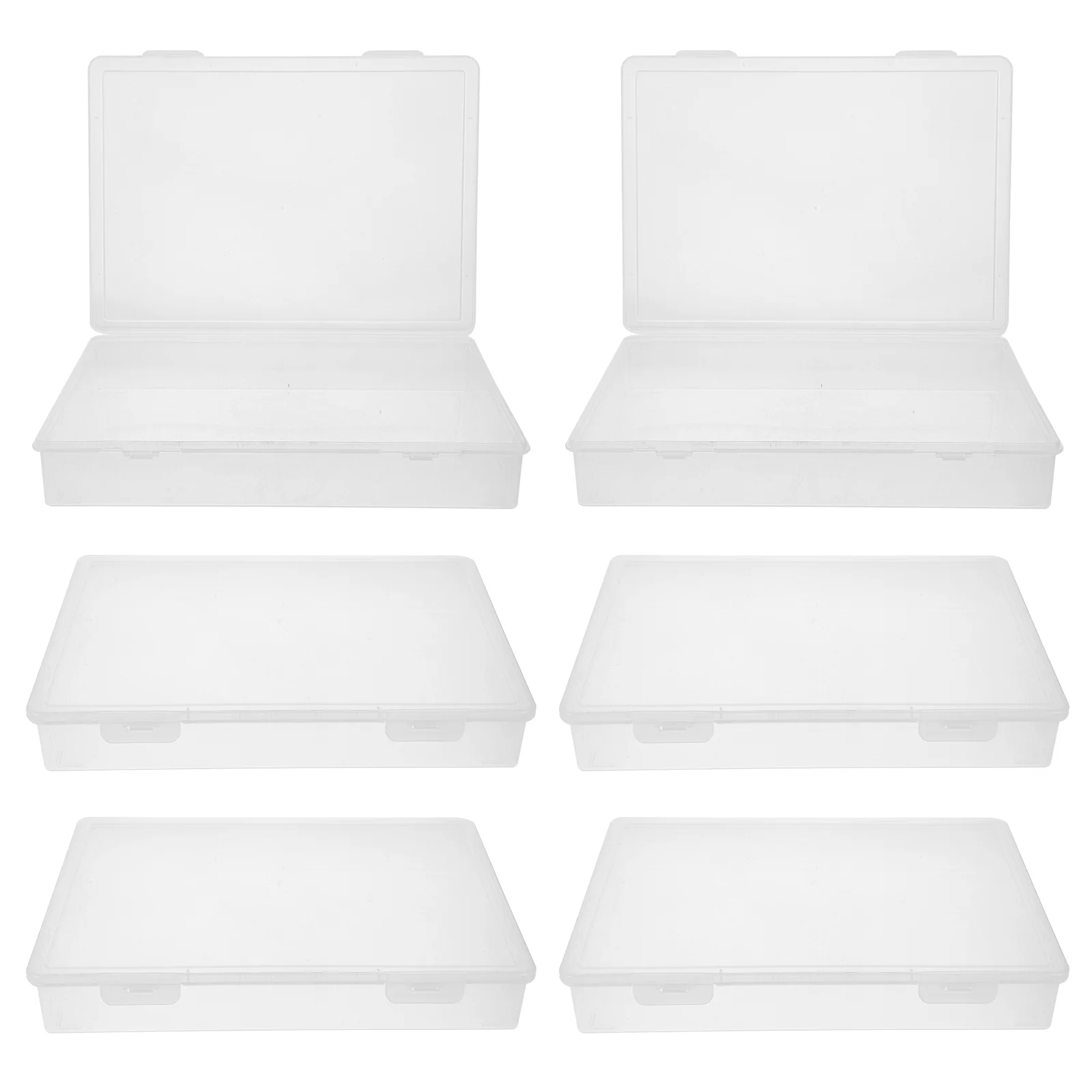 

6 Pcs Storage Box Bins Bead Containers Organizer Beads Crafts Small Parts for Organizing Plastic Child